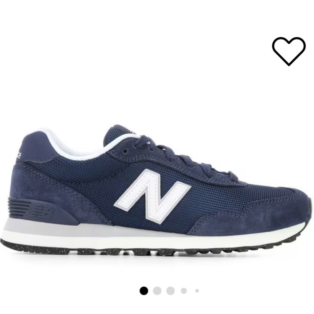 New Balance Men's Dark Blue and White Sneakers